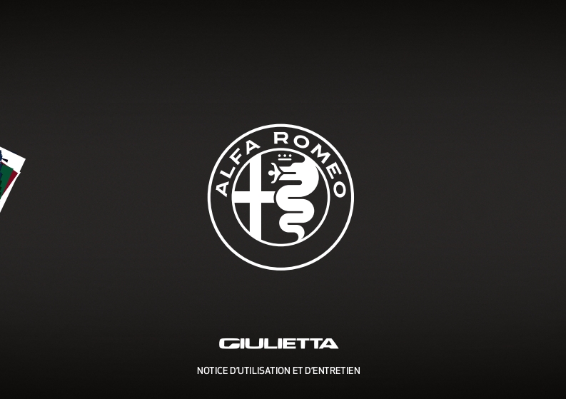 Notice d'utilisation Alfa Giulietta 